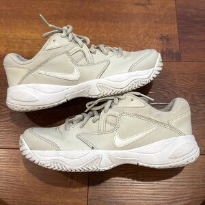 Nike Beige and White Sneakers